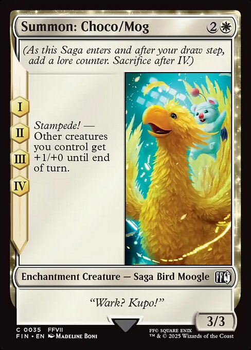 Summon: Choco/Mog | FIN #35 | Foil | English, catalog image