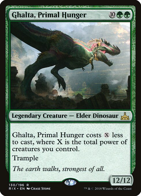 Ghalta, Primal Hunger, RIX #130, English, catalog image
