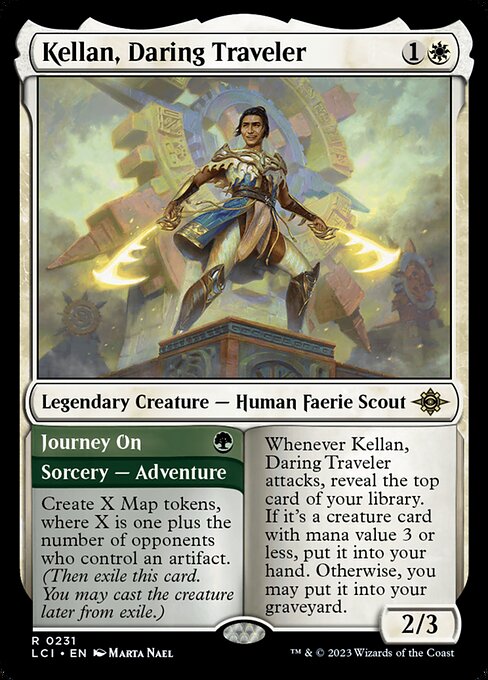 Kellan, Daring Traveler // Journey On | LCI #231 | Nonfoil | English, catalog image