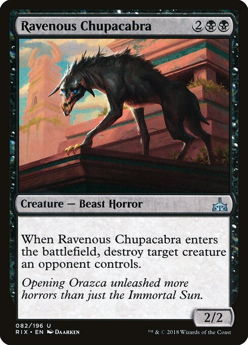 Ravenous Chupacabra | RIX #82 | Nonfoil | English, catalog image