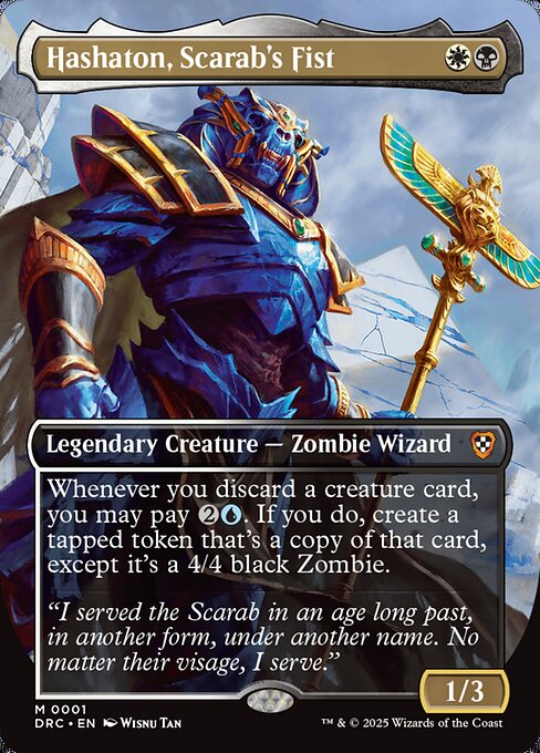 Hashaton, Scarab's Fist, DRC #1, English, catalog image
