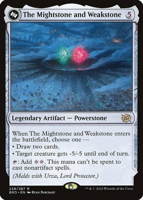 The Mightstone and Weakstone, BRO #238, English, catalog image