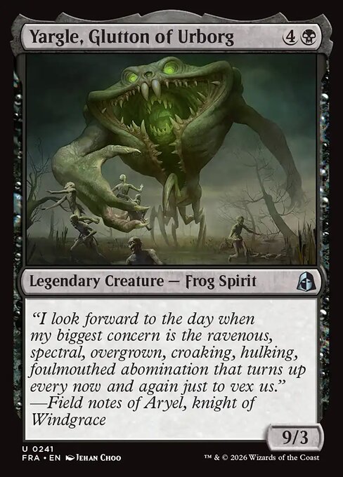 Yargle, Glutton of Urborg | FRA #241 | Nonfoil | English, catalog image