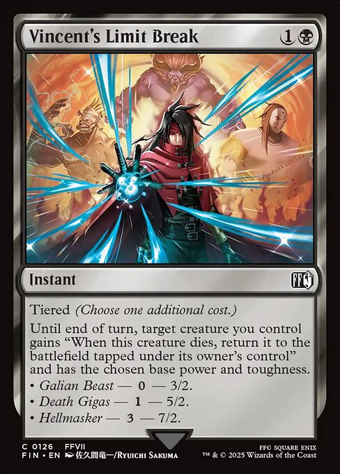 Vincent's Limit Break | FIN #126 | Nonfoil | English, catalog image