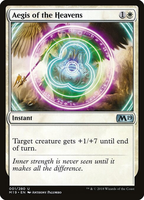 Aegis of the Heavens | M19 #1 | Nonfoil | English, catalog image