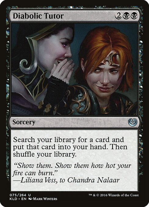 Diabolic Tutor | KLD #75 | Nonfoil | English, catalog image