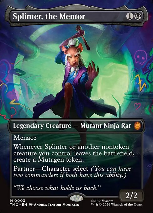 Splinter, the Mentor, TMC #3, English, catalog image