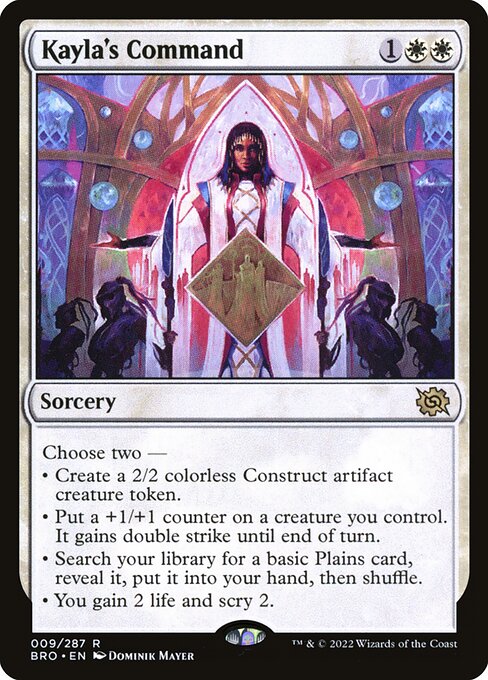 Kayla's Command | BRO #9 | Nonfoil | English, catalog image