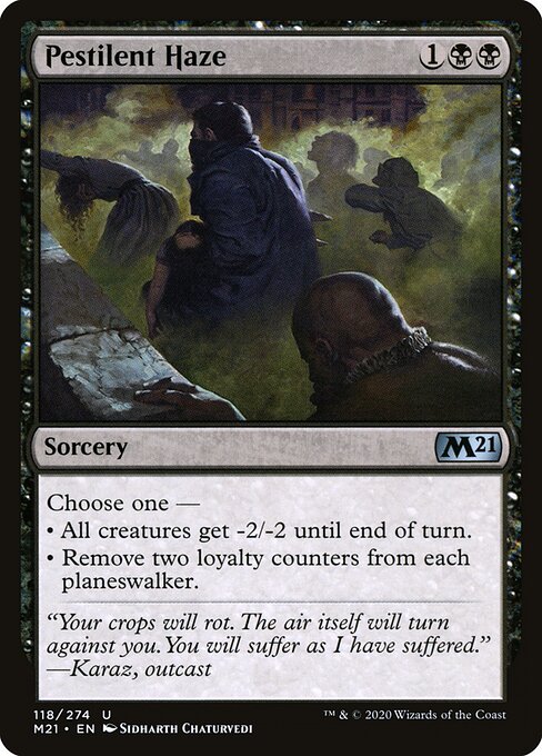 Pestilent Haze | M21 #118 | Foil | English, catalog image