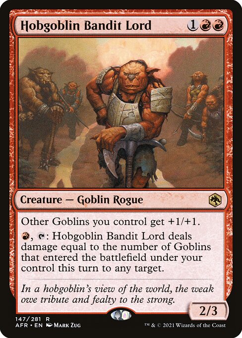 Hobgoblin Bandit Lord, AFR #147, English, catalog image