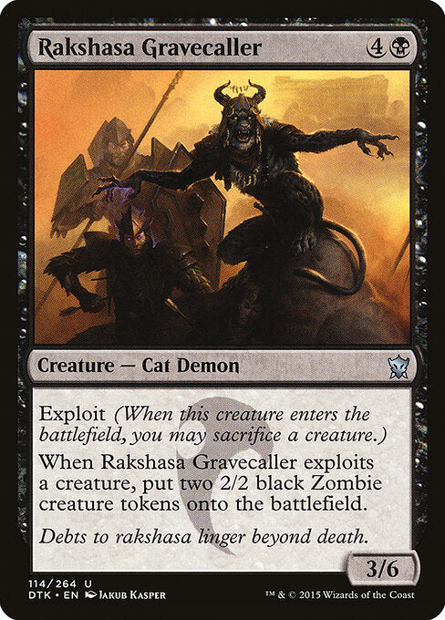 Rakshasa Gravecaller | DTK #114 | Nonfoil | English, catalog image