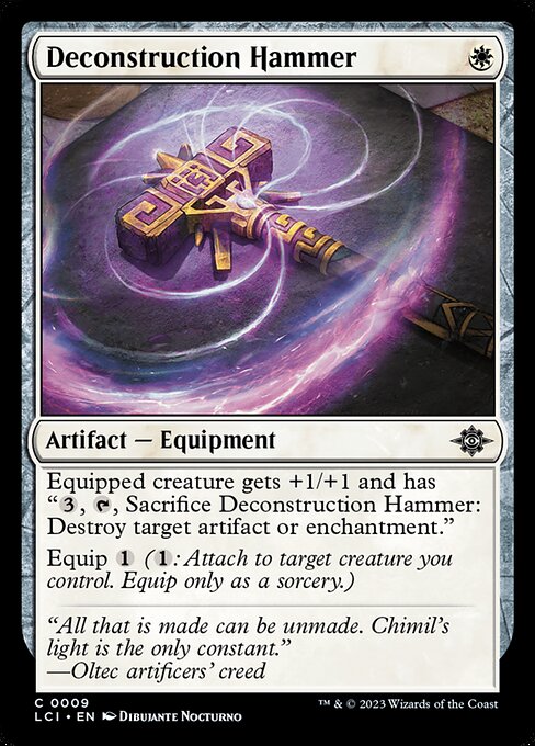 Deconstruction Hammer | LCI #9 | Foil | English, catalog image