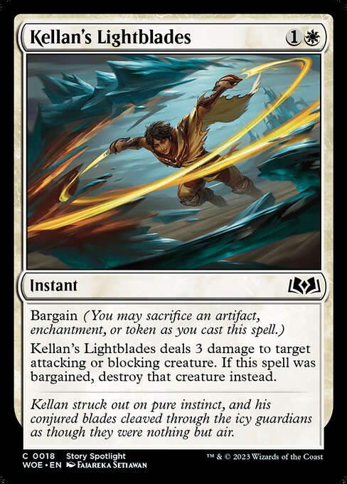 Kellan's Lightblades | WOE #18 | Nonfoil | English, catalog image