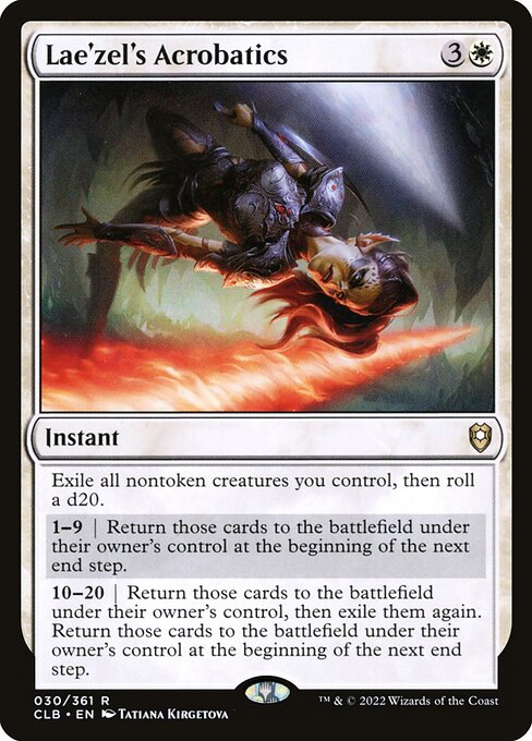 Lae'zel's Acrobatics, CLB #30, English, catalog image