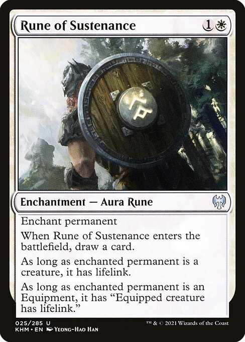 Rune of Sustenance | KHM #25 | Nonfoil | English, catalog image