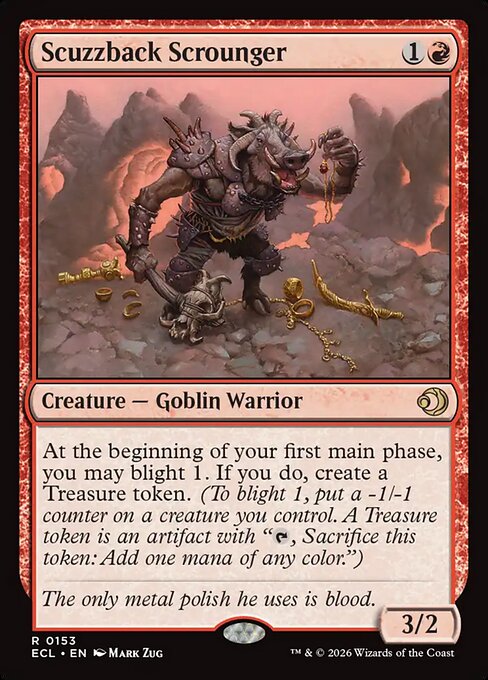 Scuzzback Scrounger, ECL #153, English, catalog image