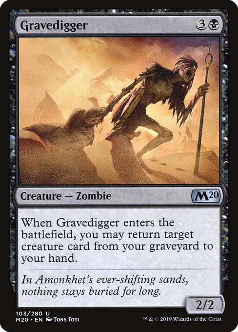 Gravedigger | M20 #103 | Nonfoil | English, catalog image