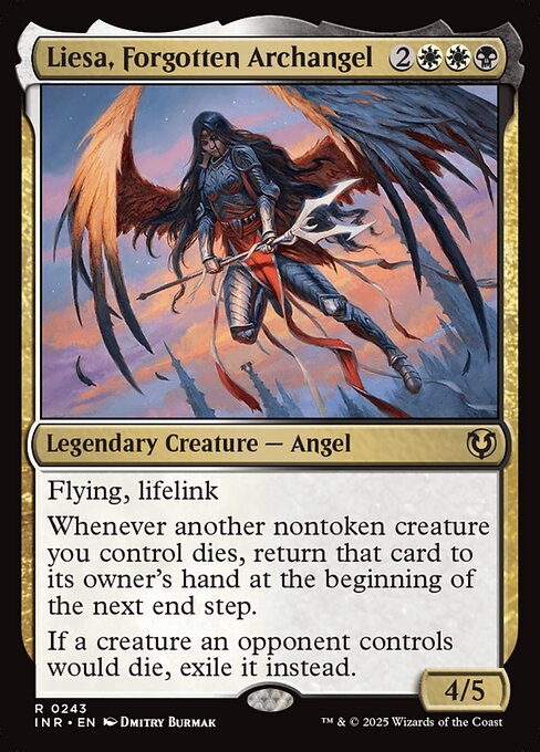 Liesa, Forgotten Archangel | INR #243 | Nonfoil | English, catalog image