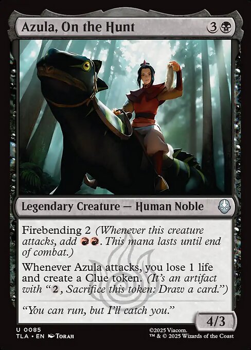 Azula, On the Hunt | TLA #85 | Nonfoil | English, catalog image