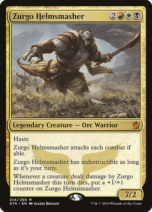 Zurgo Helmsmasher | KTK #214 | Nonfoil | English, catalog image