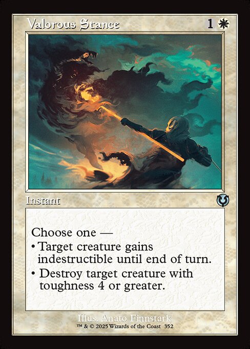 Valorous Stance | INR #352 | Nonfoil | English, catalog image