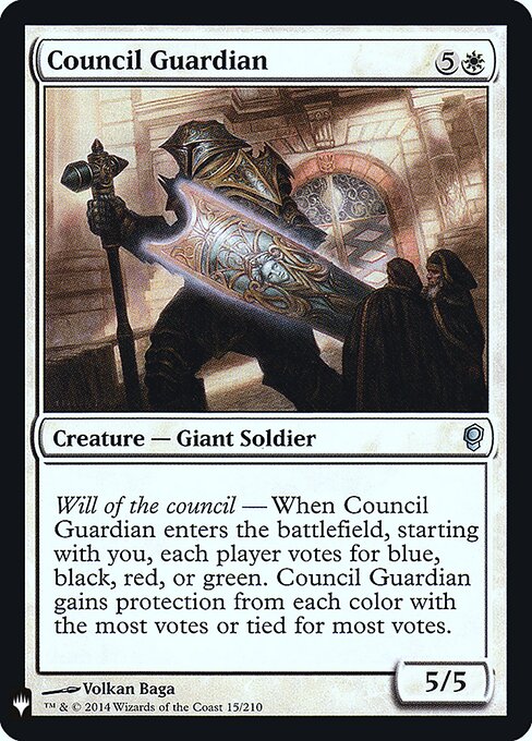 Council Guardian | PLST #CNS-15 | Foil | English, catalog image