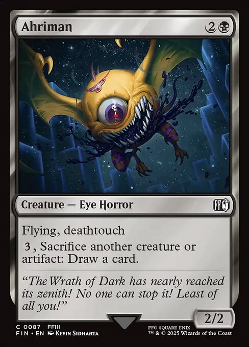 Ahriman | FIN #87 | Nonfoil | English, catalog image