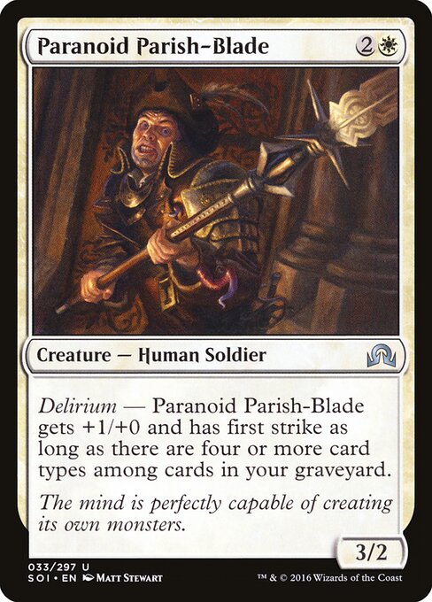 Paranoid Parish-Blade | SOI #33 | Nonfoil | English, catalog image