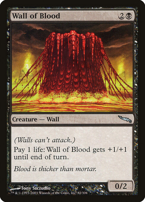 Wall of Blood | MRD #82 | Nonfoil | English, catalog image