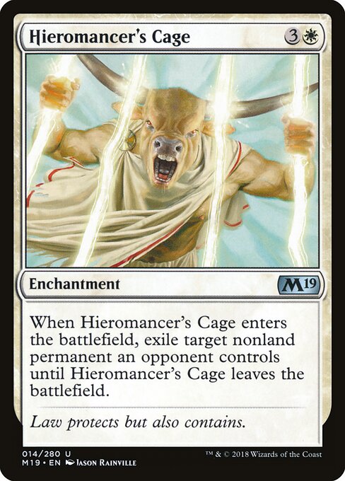Hieromancer's Cage | M19 #14 | Nonfoil | English, catalog image