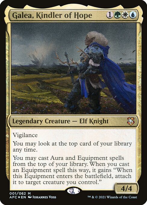 Galea, Kindler of Hope | AFC #1 | Foil | English, catalog image