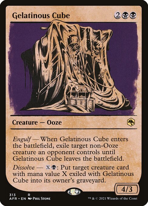 Gelatinous Cube | AFR #313 | Foil | English, catalog image