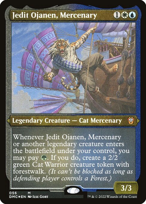 Jedit Ojanen, Mercenary | DMC #56 | Etched Foil | English, catalog image