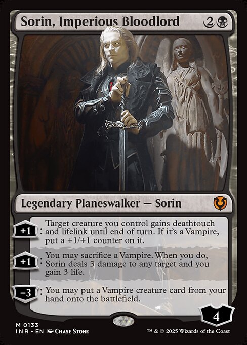 Sorin, Imperious Bloodlord, INR #133, English, catalog image