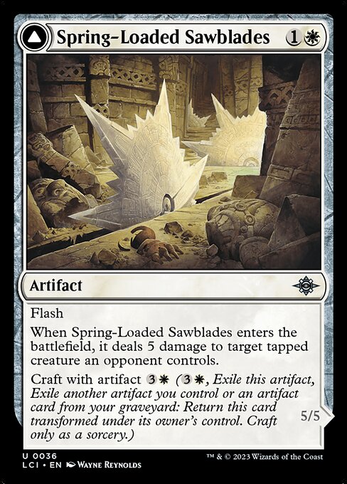 Spring-Loaded Sawblades // Bladewheel Chariot | LCI #36 | Nonfoil | English, catalog image