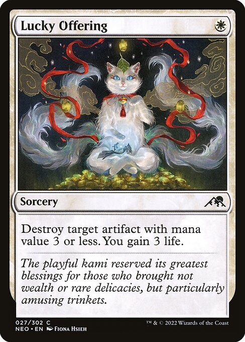 Lucky Offering | NEO #27 | Nonfoil | English, catalog image