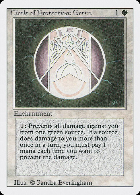 Circle of Protection: Green | 3ED #11 | Nonfoil | English, catalog image