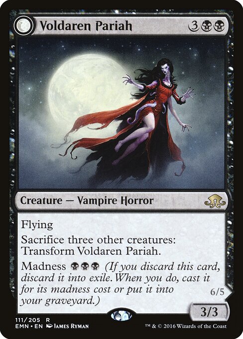Voldaren Pariah // Abolisher of Bloodlines | EMN #111 | Nonfoil | English, catalog image
