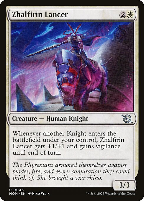 Zhalfirin Lancer | MOM #45 | Nonfoil | English, catalog image