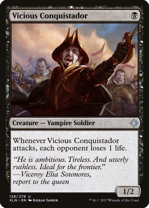 Vicious Conquistador | XLN #128 | Nonfoil | English, catalog image
