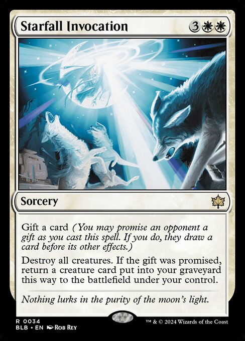 Starfall Invocation | BLB #34 | Nonfoil | English, catalog image