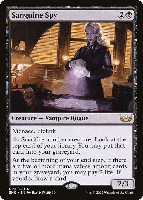 Sanguine Spy | SNC #93 | Nonfoil | English, catalog image