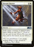 Devout Decree | M20 #13 | Nonfoil | English, catalog image