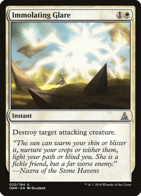 Immolating Glare | OGW #20 | Nonfoil | English, catalog image