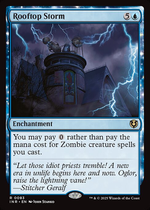Rooftop Storm, INR #83, English, catalog image