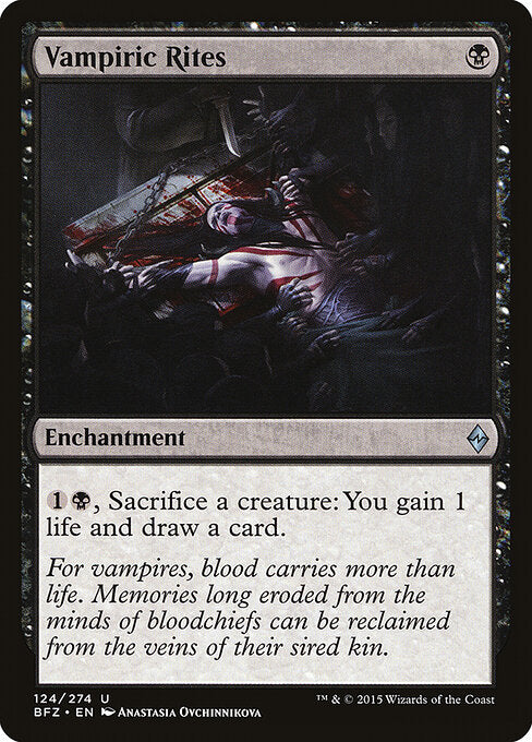 Vampiric Rites | BFZ #124 | Nonfoil | English, catalog image