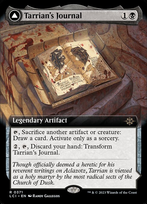 Tarrian's Journal // The Tomb of Aclazotz, LCI #371, English, catalog image