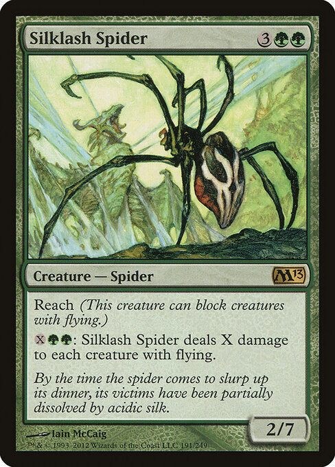 Silklash Spider, M13 #191, English, catalog image
