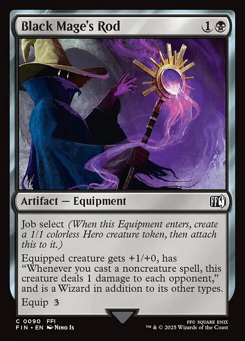 Black Mage's Rod | FIN #90 | Nonfoil | English, catalog image
