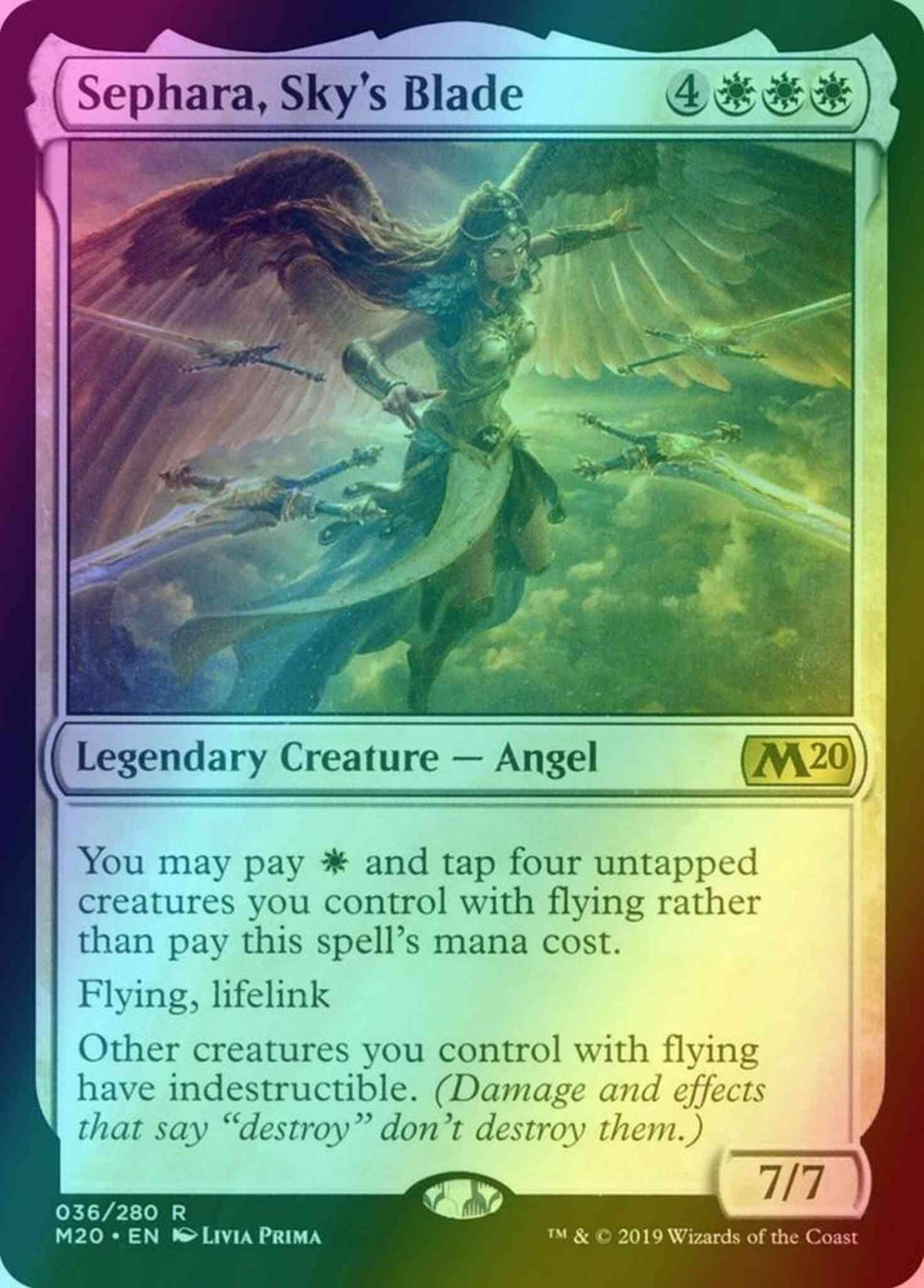 Sephara, Sky's Blade | M20 #36 | Foil | English